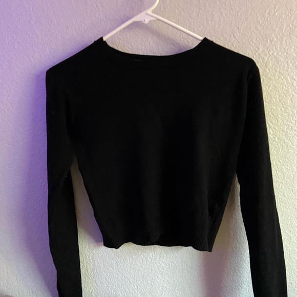 Black Brandy Melville Short Sweater - Picture 2 of 3